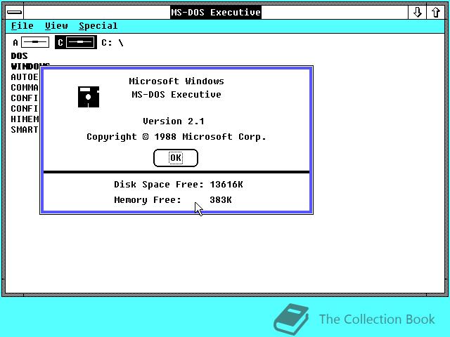 Microsoft Windows 2.x, 2.10 for 286 - The Collection Book