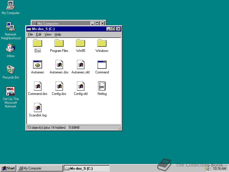 Microsoft Windows 95, 4.00.474 - The Collection Book