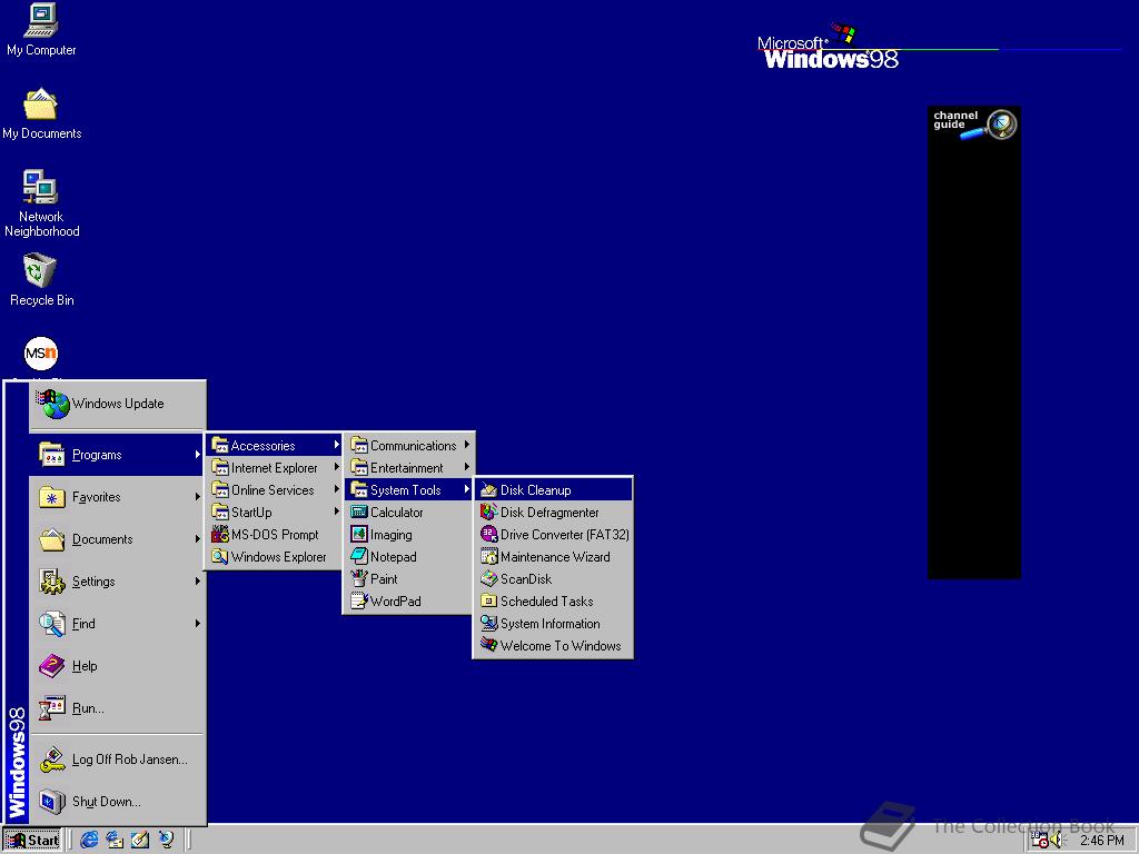 Microsoft Windows 98, 4.10.1900.6 - The Collection Book