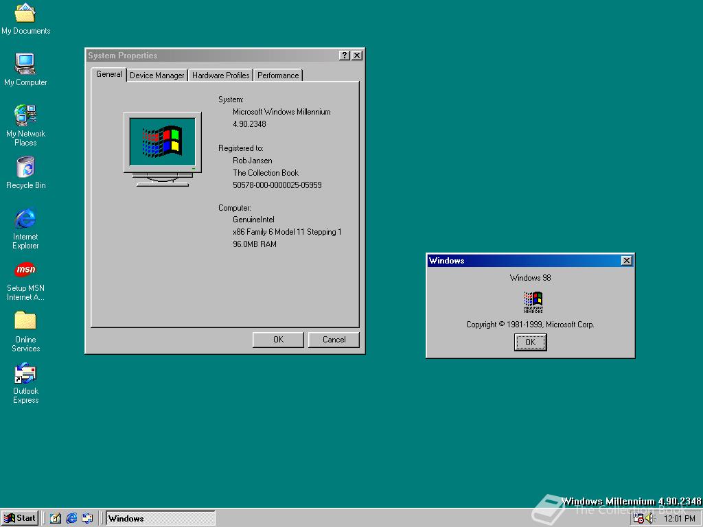 Microsoft Windows Me, 4.90.2348.0 - The Collection Book