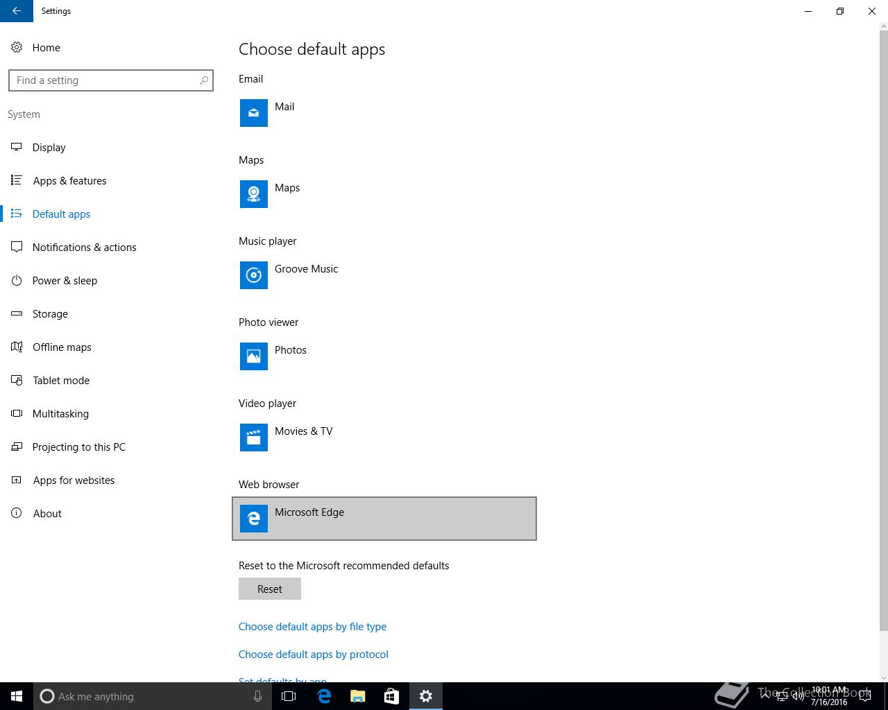 Microsoft Windows 10 v1607, 10.0.14393.0 - The Collection Book