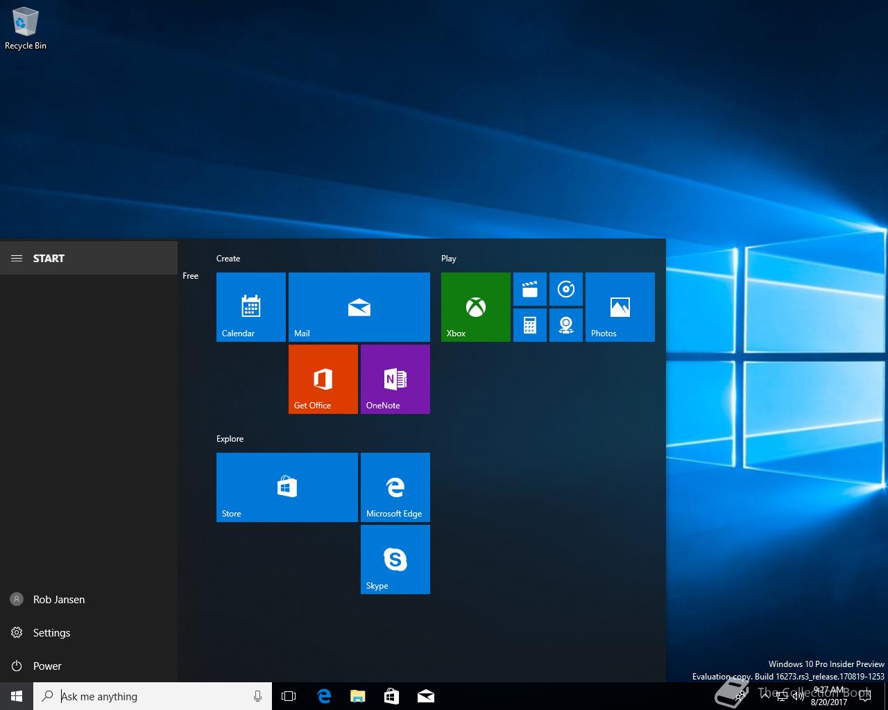 Microsoft Windows 10 v1709, 10.0.16273.1000 - The Collection Book