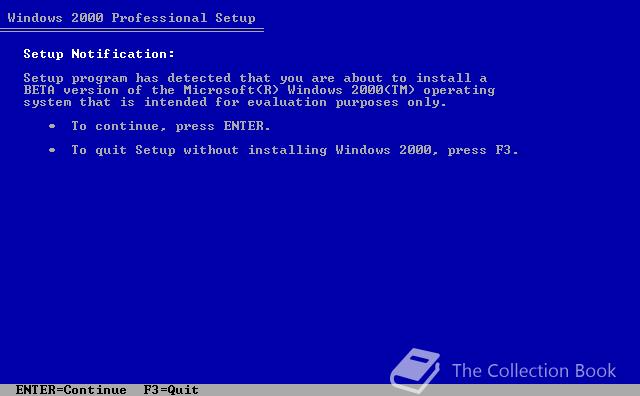 Microsoft Windows 2000, 5.0.1989.1 - The Collection Book