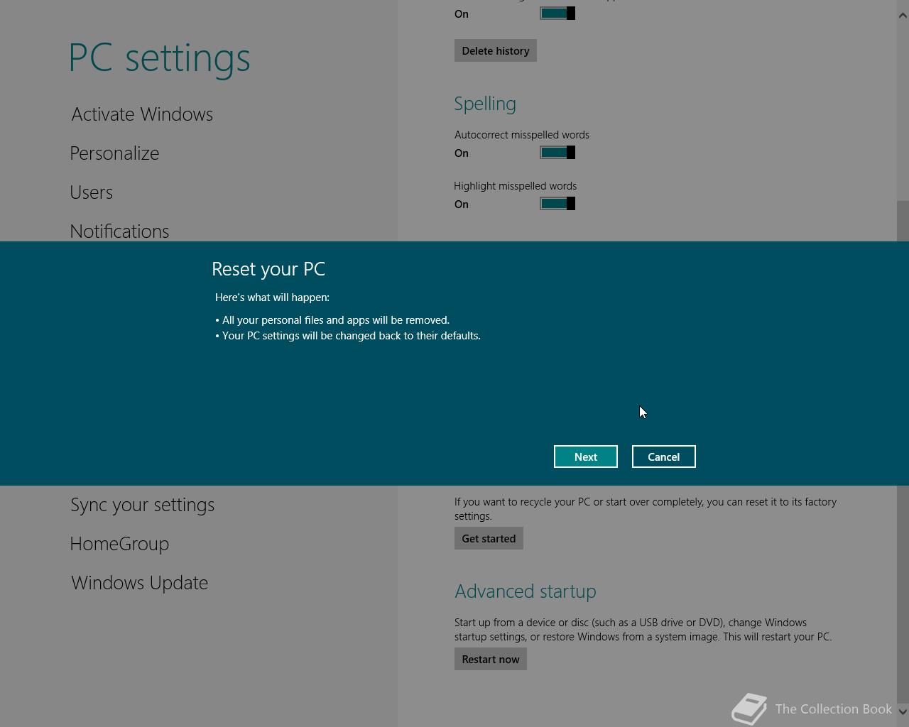 Allow switch. Reset protect Advanced Интерфейс. Windows 8.1 Personalization settings. Компания НОВАВИНД цифры.
