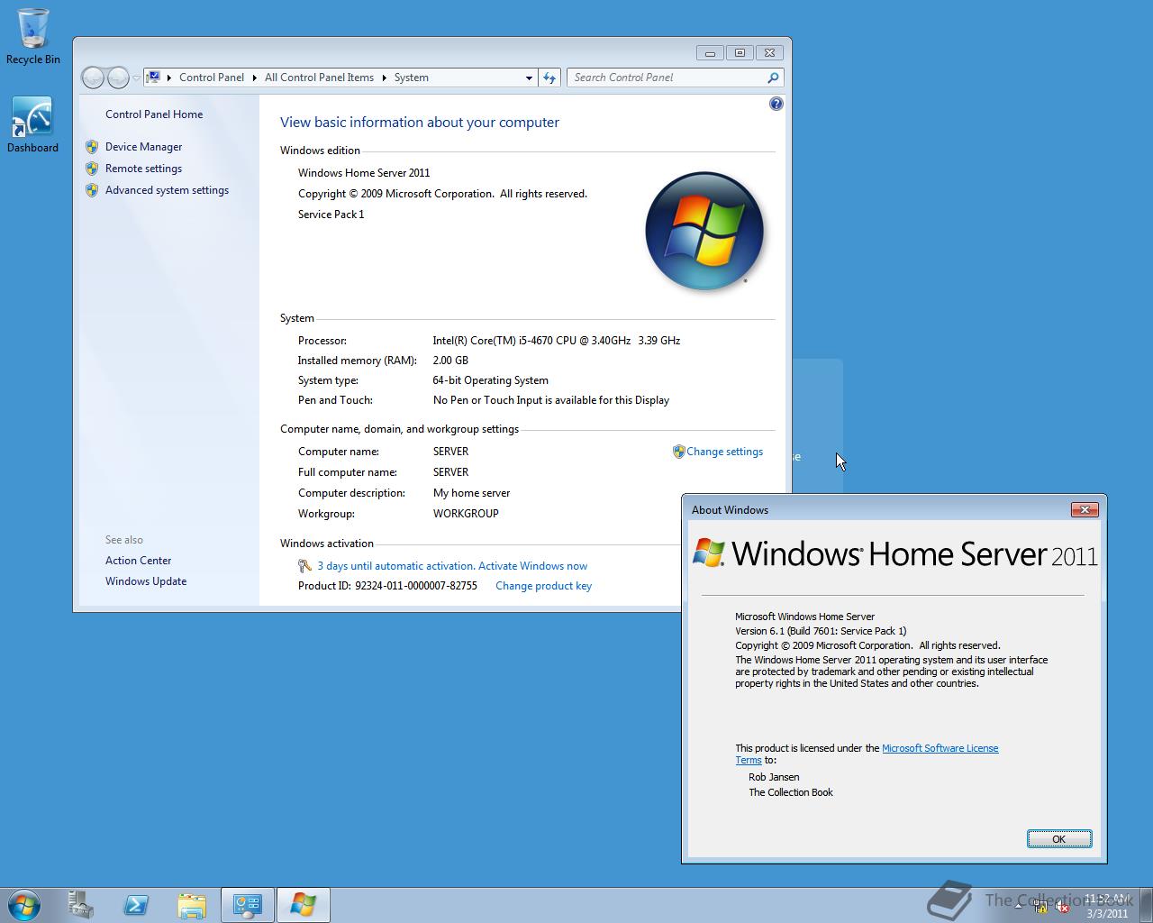 microsoft windows home server 2011