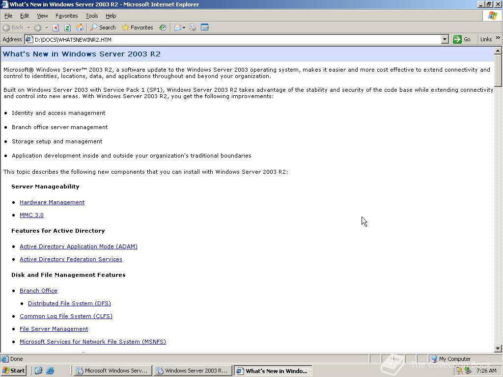 Microsoft Windows Server 2003 R2, 5.2.3790.2038 - The Collection Book