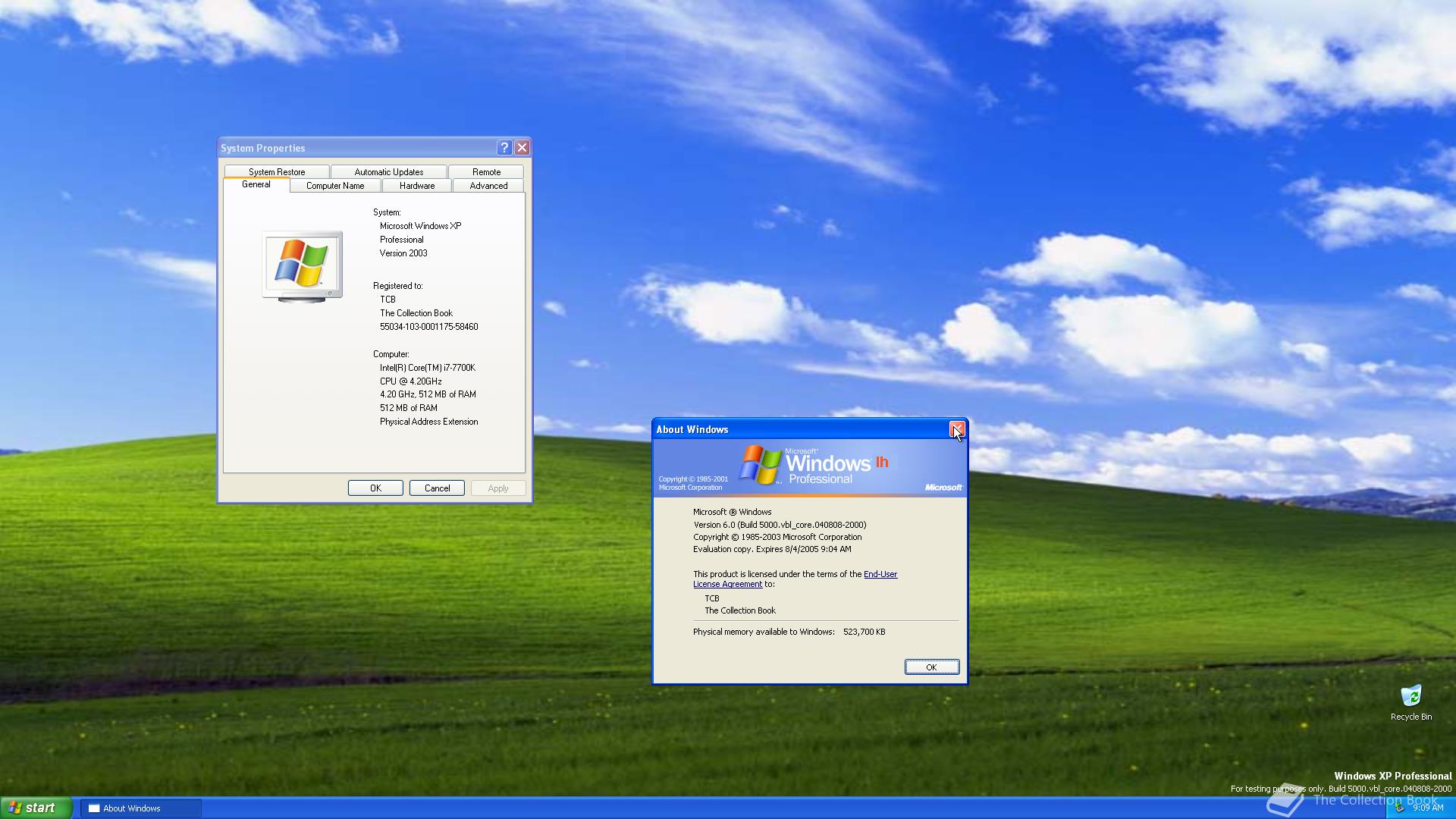 Microsoft Windows Vista, 6.0.5000.0 (vbl_core.040808-2000) - The ...