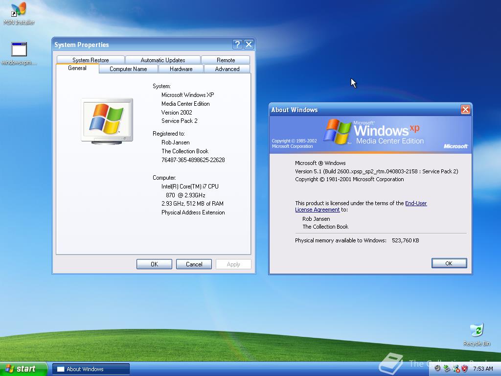 windows xp media center edition 2005 update rollup 2