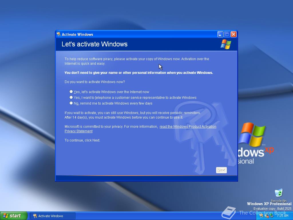 Microsoft Windows XP, 5.1.2525.0 - The Collection Book