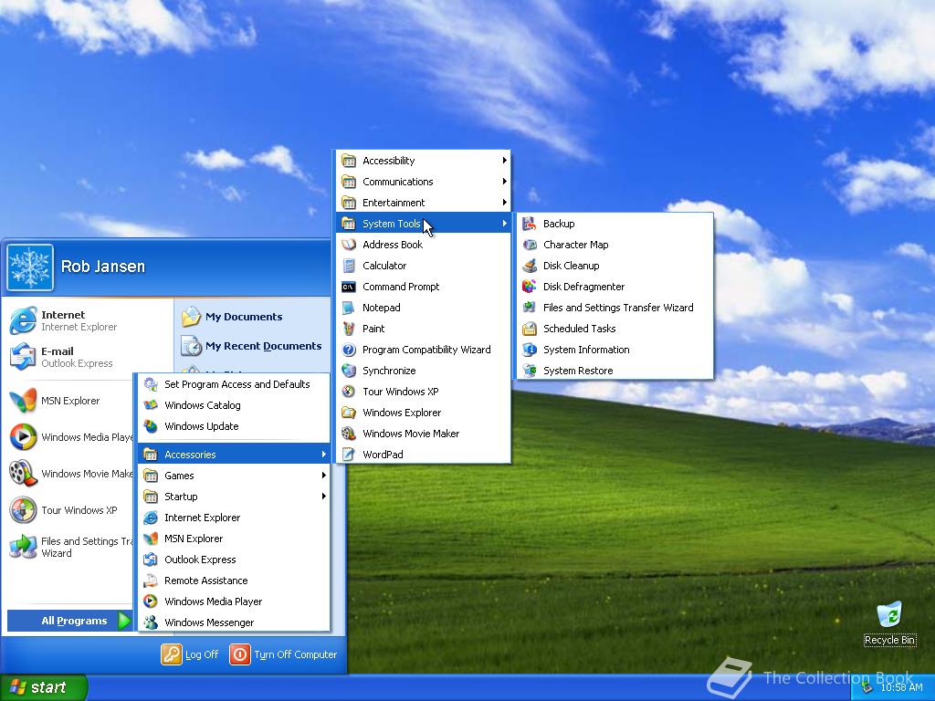 Microsoft Windows XP, 5.1.2600.1050 - The Collection Book